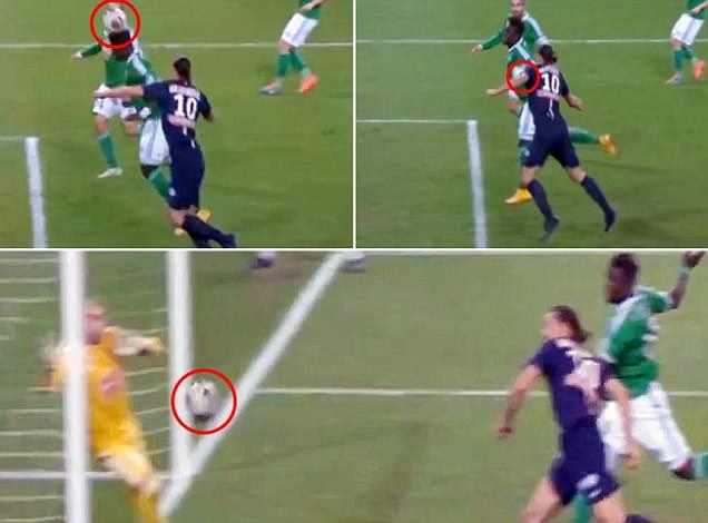 Ibrahimovic Cetak Gol Kontroversi dengan Dada, Ini Foto Kecerdikannya